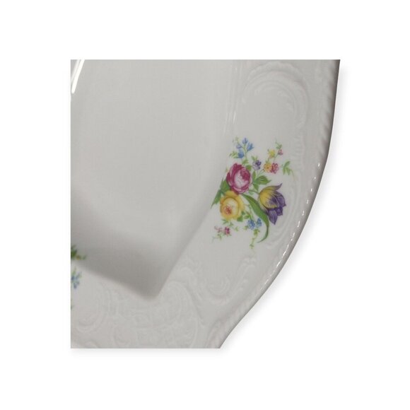 Vintage Rosenthal Continental Sanssouci floral pattern square serving bowl Rose - Picture 10 of 12